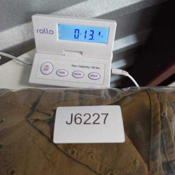 J.‎ Jill Skirt Womens Medium Midi Eyelet A-Line Flare Lined Gold - Picture 10 of 10